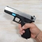 Пистолет страйкбольный WE Glock-18 Gen.4 Silver (Green Gas) + накладки кал.6мм WE-G002B-SV