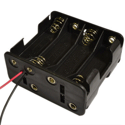 Отсек для батарей 8xAA "кубик" с проводами - фото 1090255