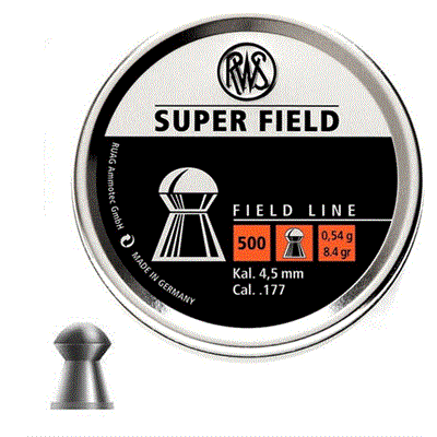 Пули RWS Superfield 4,5мм 0,54г (500 шт.) - фото 1090330