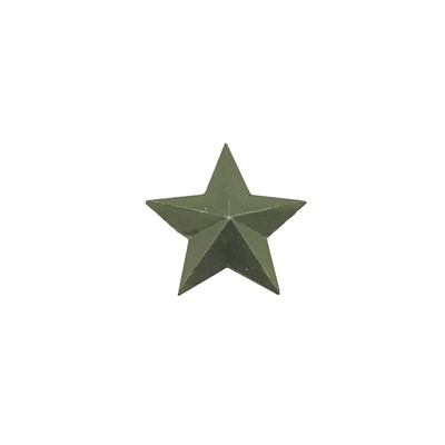 Звезда на погоны мет. 13мм защ. (зелёная) - фото 1090401
