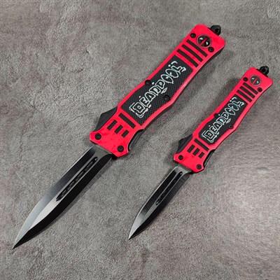 Нож фронтальный Deadpool Crazy ст.440С (микс) - фото 1091563