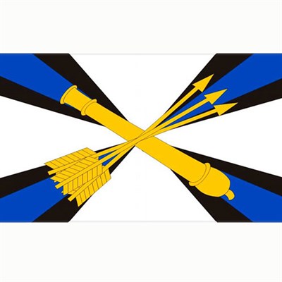 Флаг ПВО "Войска противовоздушной обороны" 135х90 см. - фото 1092602