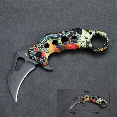 Нож складной KERAMBIT Дракон ст.440 - фото 1105921