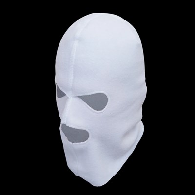 Шлем-маска флис Самурай (белый) - фото 1136927
