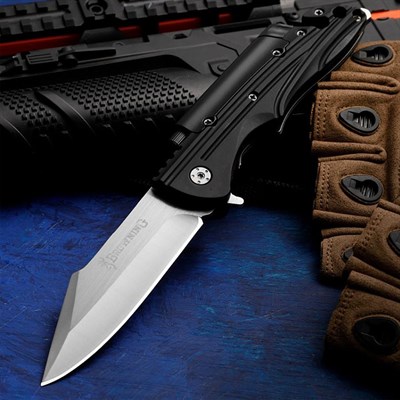 Нож складной Browning X120 ст.440С огниво / фонарь - фото 1162924