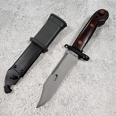 Штык-нож АКМ-47 с резин. накладкой (БЕЗ ПРОПИЛА) (6х3) - фото 1198705