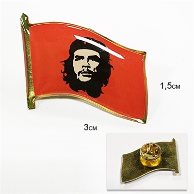 Значок Че Гевара красный (смола, на пимсе) - фото 1223514
