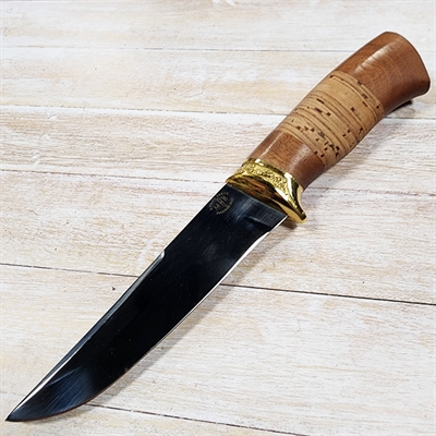 Нож Пума ст.95х18 (орех/береста) (Русский Нож) - фото 1223853