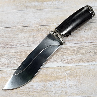 Нож Егерь (венге/мельхиор) ст.Х12МФ (г.Кизляр) - фото 1232014