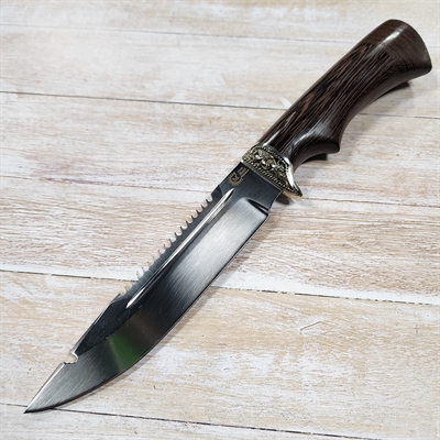 Нож Щука ст.95х18 (венге) (Сёмин) - фото 1233068