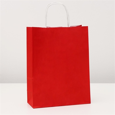 Пакет крафт Радуга (красный) 25х11х32 см - фото 1234392
