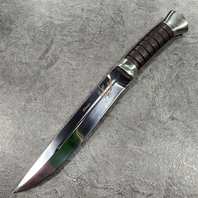 Нож Пластунский ст.ELMAX (Ножны-кожа) Зюрин - фото 1234582