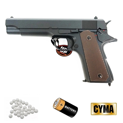 Пистолет страйкбольный CYMA Colt 1911 AEP (ЭЛЕКТРО) кал.6мм - фото 1234671