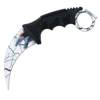 Нож KERAMBIT (Дракон белый) ст.420 - фото 1234692
