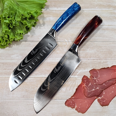 Нож кухонный Santoku Classic ст.AUS8 (микс) - фото 1272828