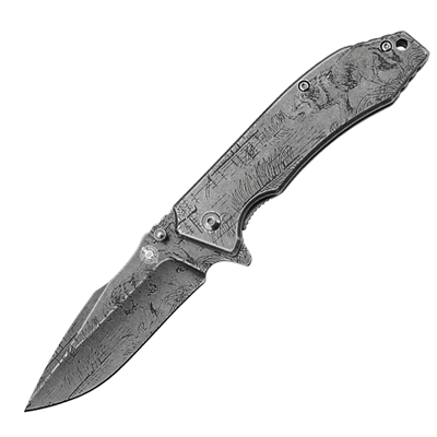 Нож складной Атака Волка ст.420 (Мастер К) - фото 1304040