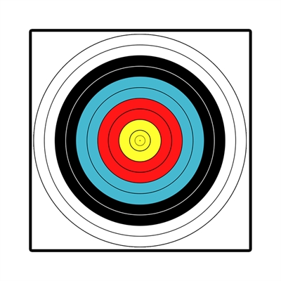 Мишень лук / арбалет 11 колец FITA 40 (40х40см) (Бумага) 744744 - фото 1322764