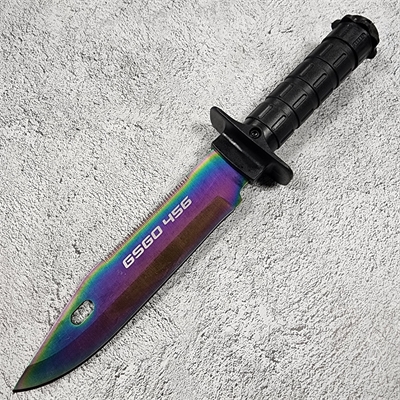 Нож нескладной CSGO Bayonet M9 ст.440 (Ножемир) H-246GS - фото 1324764