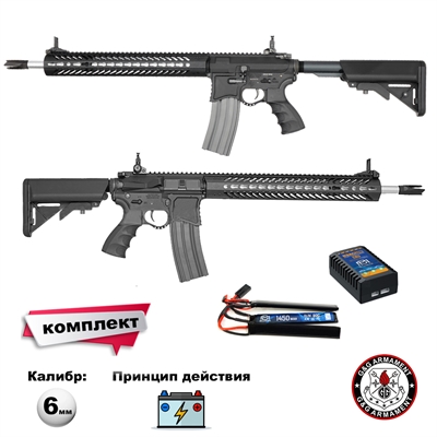 Автомат страйкбольный G&G AR15 SBR8 (М4A1) кал.6мм (KIT) TGR-015-BR8-BNB-NCM - фото 1340932