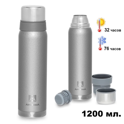 106-1200SR Термос Арктика питьевой 1,2л. (серебряный) 106-1200-SR