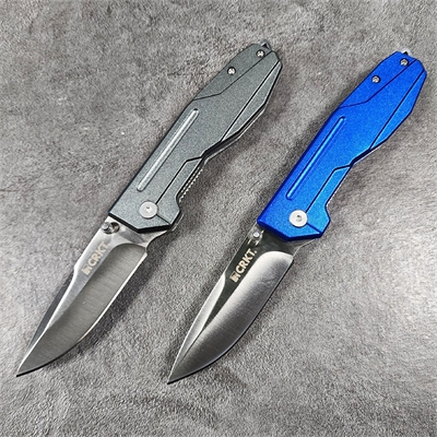 Нож складной CRKT Shuffle 2142 ст.AUS8  (синий) 944548 - фото 1348891