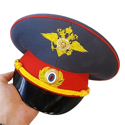 Фуражка Милиция с Гербом вышивка (серая с красным кантом) 03090003 - фото 1349067