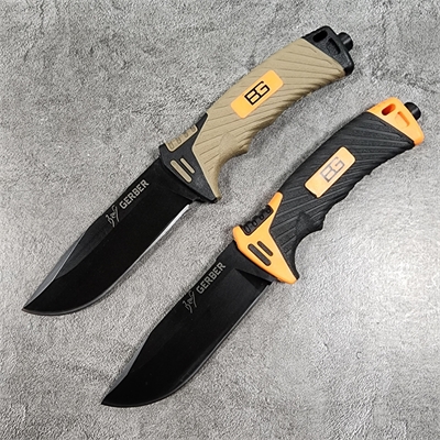 Нож тактический Bear Grylls Gobbo (с фонариком) (Gerber) ст.Aus8  (Оранжевый) 79451 - фото 1349086