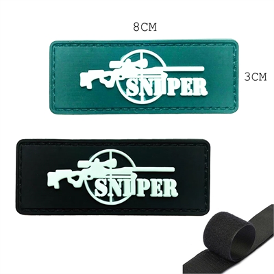 Шеврон нашивка SNIPER (резина) (патч) на липучке 56088 - фото 1349253