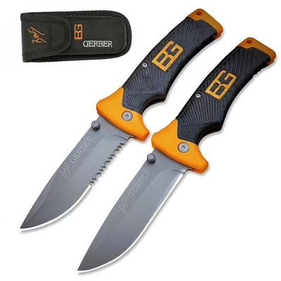 Нож складной Bear Grylls ст.440C (Gerber)  (Серейтор) M9630 - фото 1349322