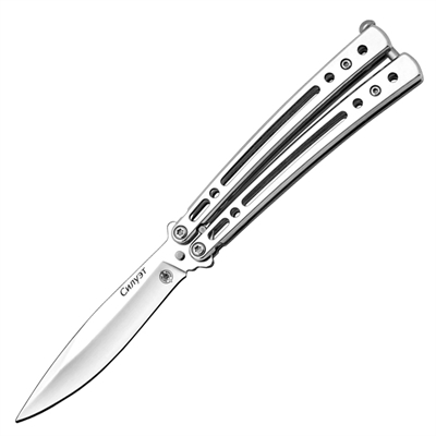 Нож бабочка Силуэт ст.420 (белый) (МК) MK035X - фото 1350179
