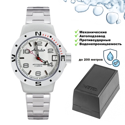 Часы Амфибия наручные (классика) (060434) 2416/060434 - фото 1350692