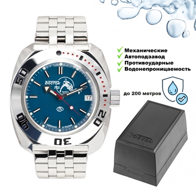 Часы Амфибия наручные Дайвинг (классика) (710059) 2416/710059 - фото 1350706