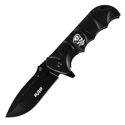 Нож складной ВДВ (Никто кроме нас) Череп ст.440С 145094