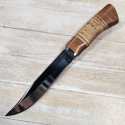 Нож Лис-1 ст.95х18 (орех/береста) (Русский Нож) РН32