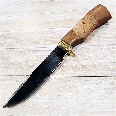 Нож Гриф ст.95х18 (орех/береста) (Русский Нож) РН05 - фото 1352872