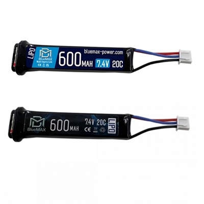 Аккумулятор BlueMAX Li-Po 7.4V 600mah 20C Marui AEP 600MAH - фото 1353800
