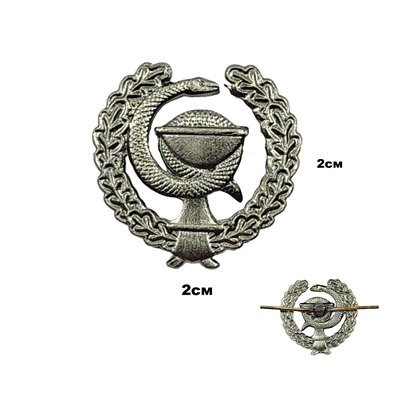 Эмблема на петлицу ФСО Медицинская служба (усики) (полевая) 07030075 - фото 1355874