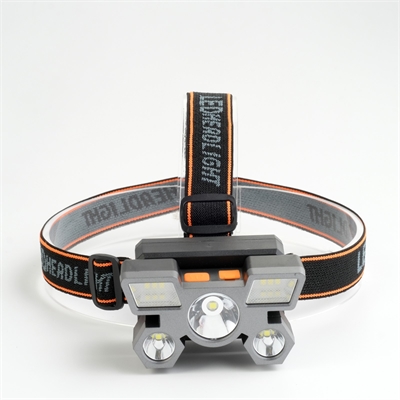 Фонарь налобный аккумуляторный, 1000 мАч, 5 Вт, 3 LED, 4 режима, USB 7487103 - фото 1357330