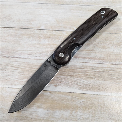 Нож складной Амур ст.Дамаск (венге) (Сёмин) СЕМ103 - фото 1357607