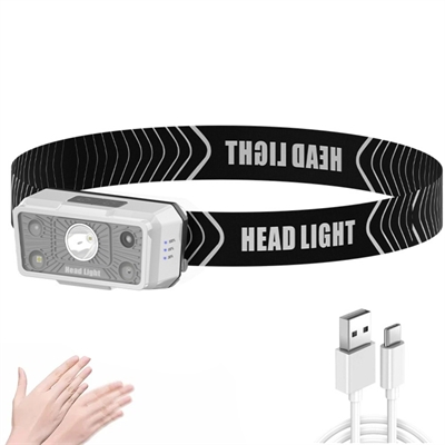 Фонарь налобный G500 с датчиком движения (аккумулятор) 9794791 - фото 1357714