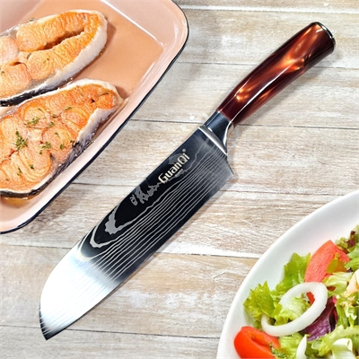 Нож кухонный Santoku Classic гладкий ст.AUS8 965937 - фото 1358052