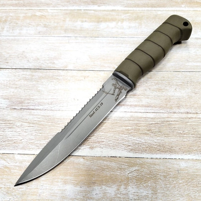 Нож Кобра ст.AUS8 (резина) (Зюрин) ЗЮР22