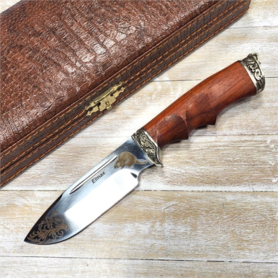 Нож Бобр ст.Elmax (орех) в шкатулке (Зюрин) ЗЮР33 - фото 1359041