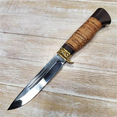 Нож Соболь ст.95х18 (береста) (Зюрин) ЗЮР48 - фото 1359178