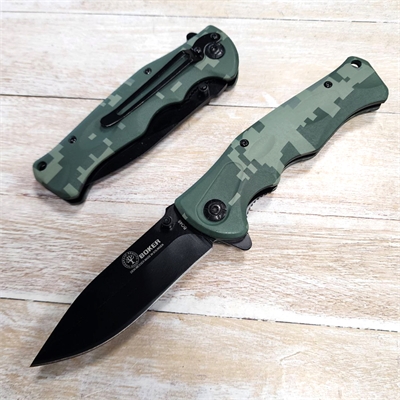 Нож складной B048 ст.440C (Boker) (зелёная цифра) 56048-1 - фото 1359288