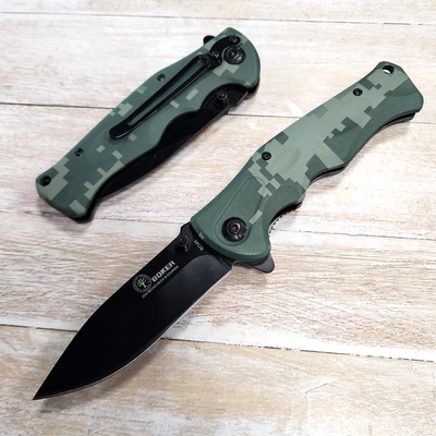 Нож складной B048 ст.440C (Boker) (зелёная цифра) 56048-1