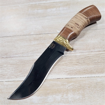 Нож Зубр ст.95х18 (орех/береста) (Русский Нож) РН27 - фото 1359515