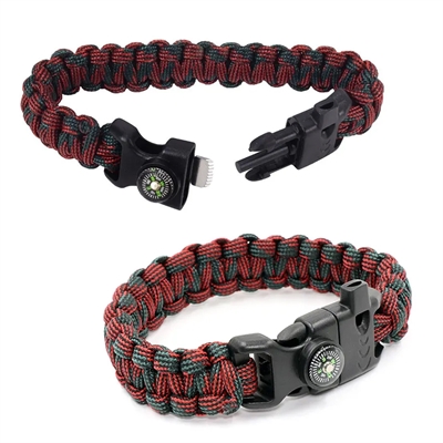 Браслет для выживания Турист 3 в 1 с компасом PF-PD-04S - фото 1359802