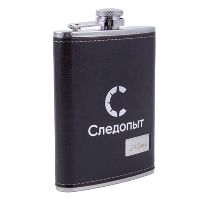 Фляжка 0,240мл. Следопыт (кожзам) PF-BD-F18 - фото 1359839