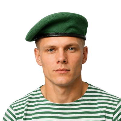 Берет ЗЕЛЁНЫЙ шовный Пограничные войска 03010004